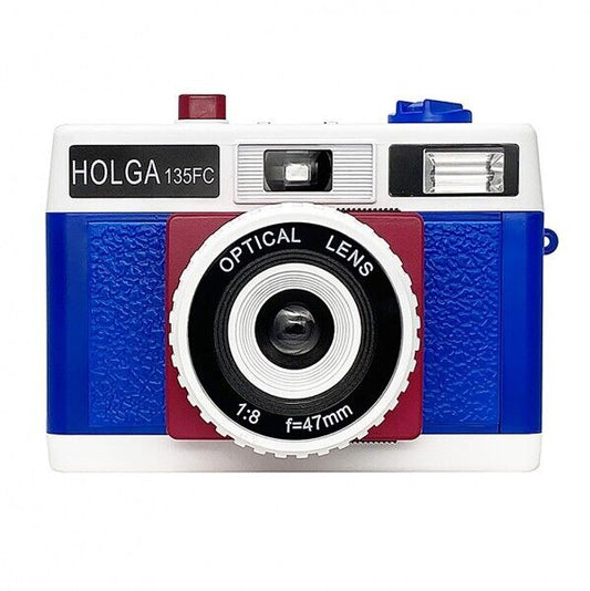 Holga 135FC Film Camera (Retro Blue/Red)