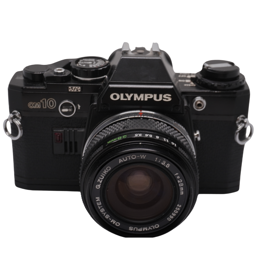 Olympus OM10 with f/3.5 28mm lens