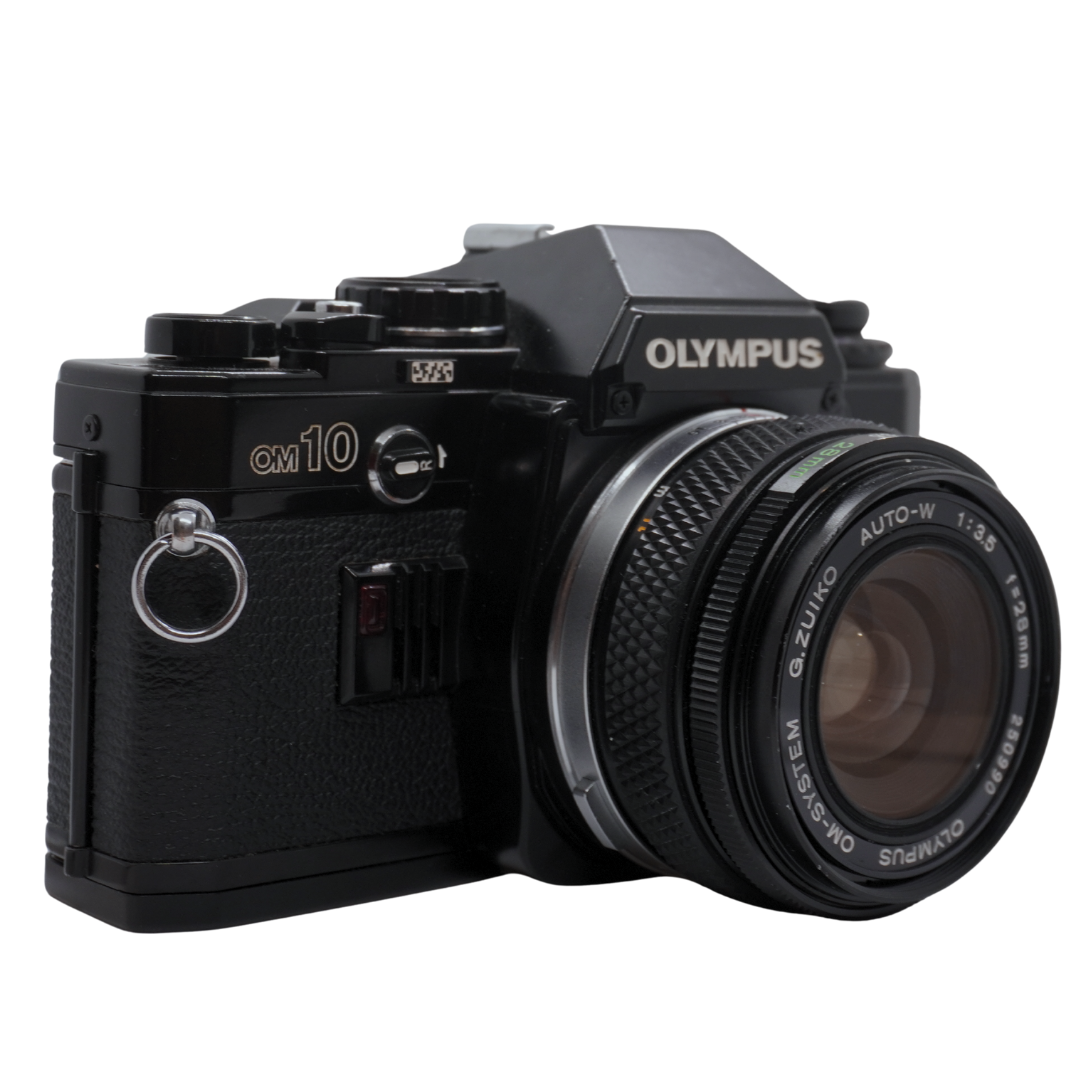 Olympus OM10 with f/3.5 28mm lens