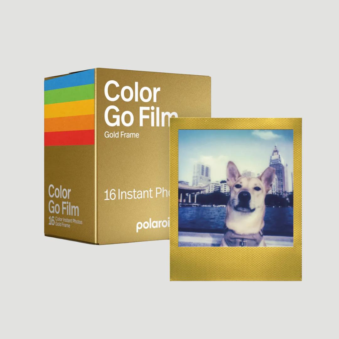 Polaroid Color Film for Polaroid Go 金色邊框特別版 (16sheets)