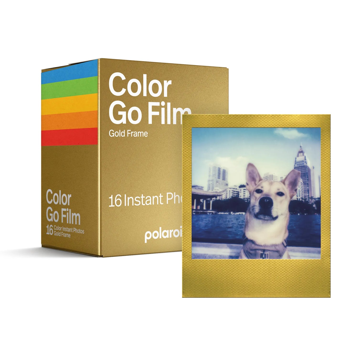 Polaroid Color Film for Polaroid Go 金色邊框特別版 (16sheets)