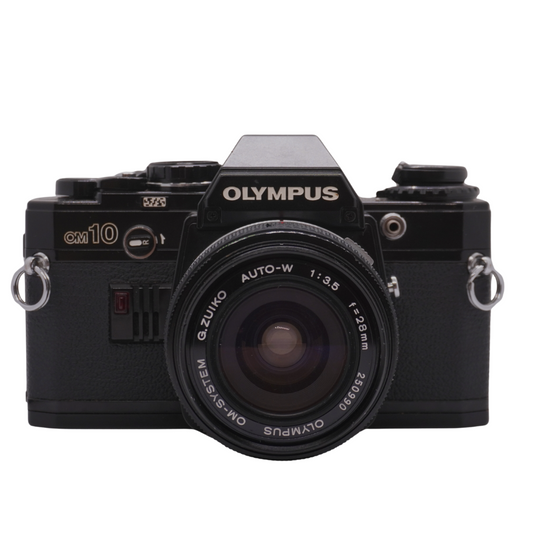 Olympus OM10 with f/3.5 28mm lens