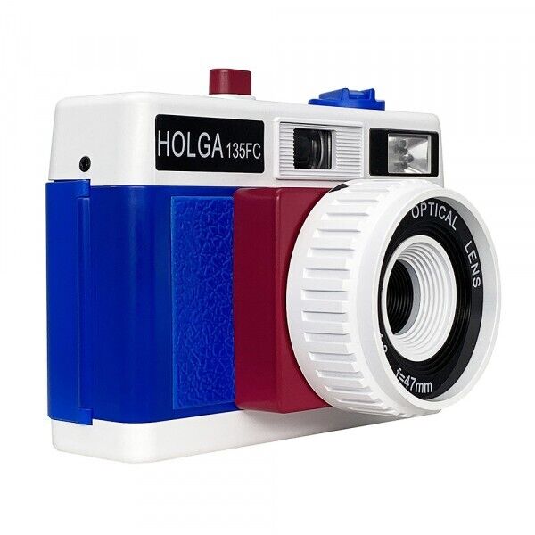 Holga 135FC Film Camera (Retro Blue/Red)