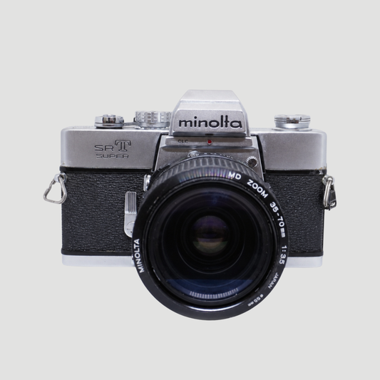 Minolta SRT Super Camera w/ md zoom 35-70mm f3.5