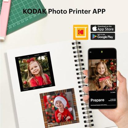Kodak Mini Shot 3 Square Retro 即影即有相機 + 相片打印機 (白色)