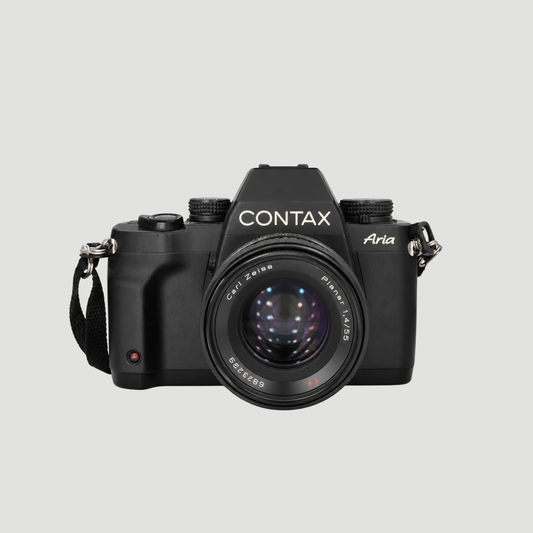 Contax Aria + Planar f1.4 85mm +Planar f1.4 50mm