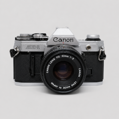 Canon AE-1 with 50mm f2 lens
