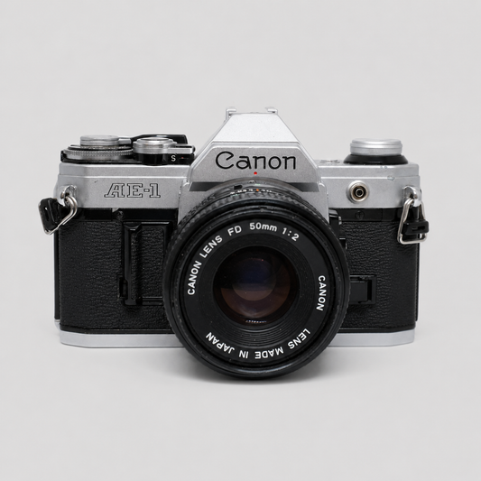 Canon AE-1 with 50mm f2 lens