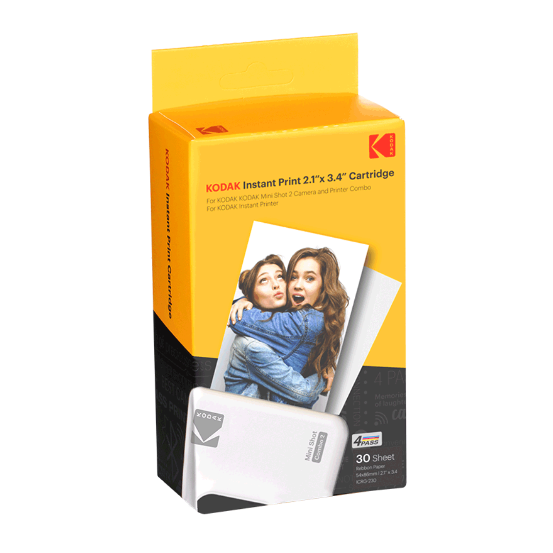 Kodak 2.1”x 3.4” 4PASS 相紙連墨盒 (MiniShot 2 Retro/Mini 2 Series 專用相紙) (30 Sheets)