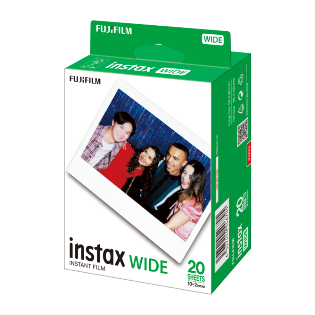 Fujifilm 富士菲林 instax wide 即影即有寬幅菲林相紙 白邊 (20張)