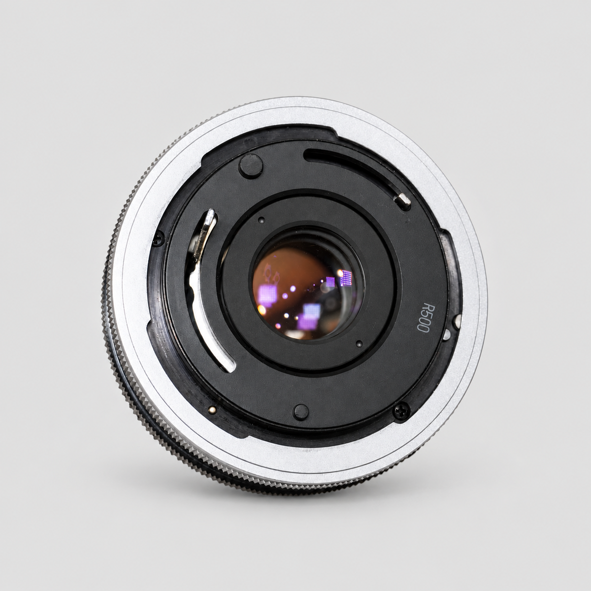 Canon AV-1 / FD 28mm f2.8 lens-back
