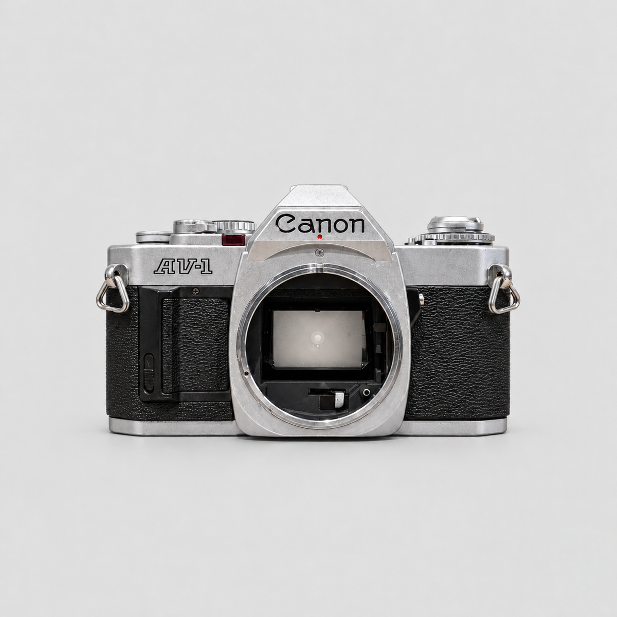 Canon AV-1 銀色機身正面