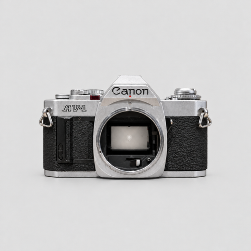 Canon AV-1 銀色機身正面