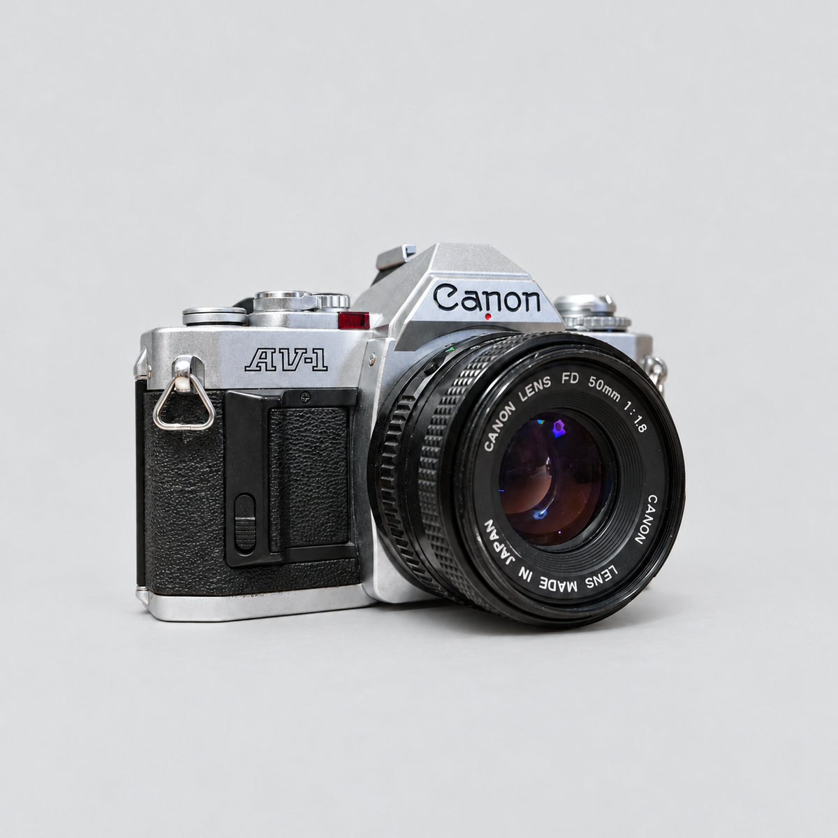 Canon AV-1 銀色機身連 FD 50mm f/1.8 標準鏡頭