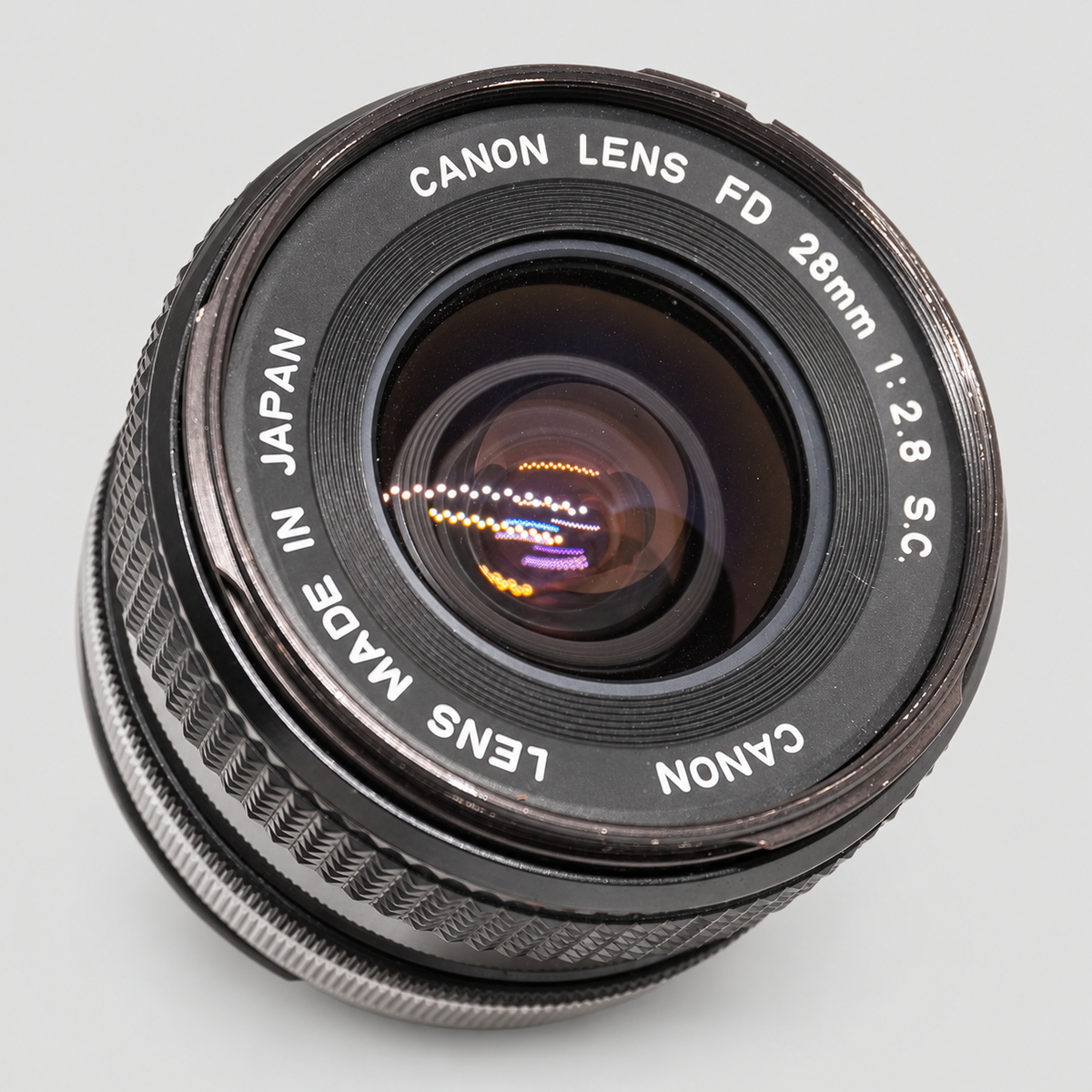 Canon FD 28mm f/2.8 S.C. Lens 前鏡片