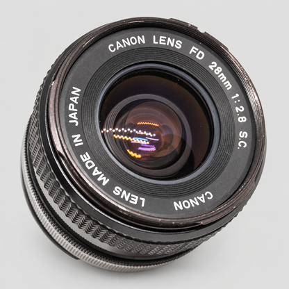 Canon FD 28mm f/2.8 S.C. Lens 前鏡片