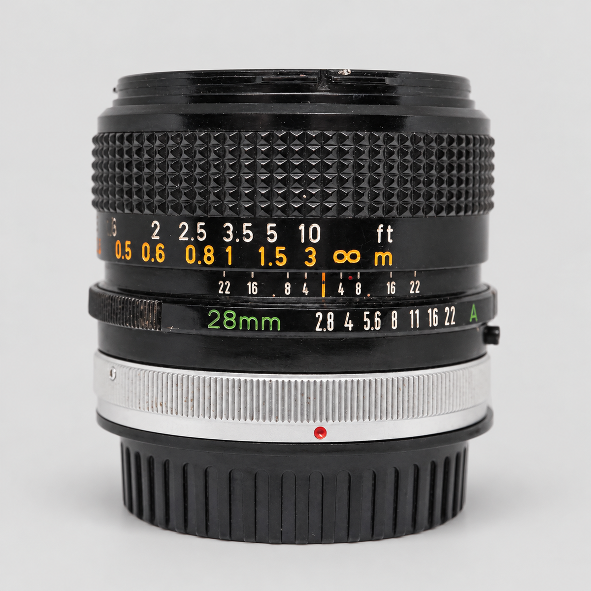 Canon FD 28mm f/2.8 S.C. Lens 側面刻度