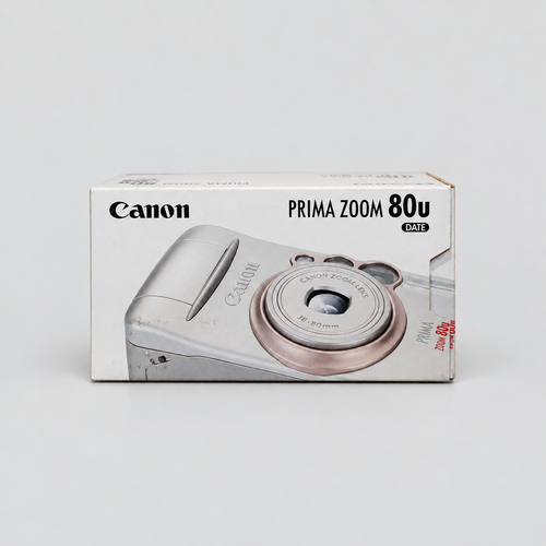 Canon Prima Zoom 80u Date 銀色菲林相機 原盒