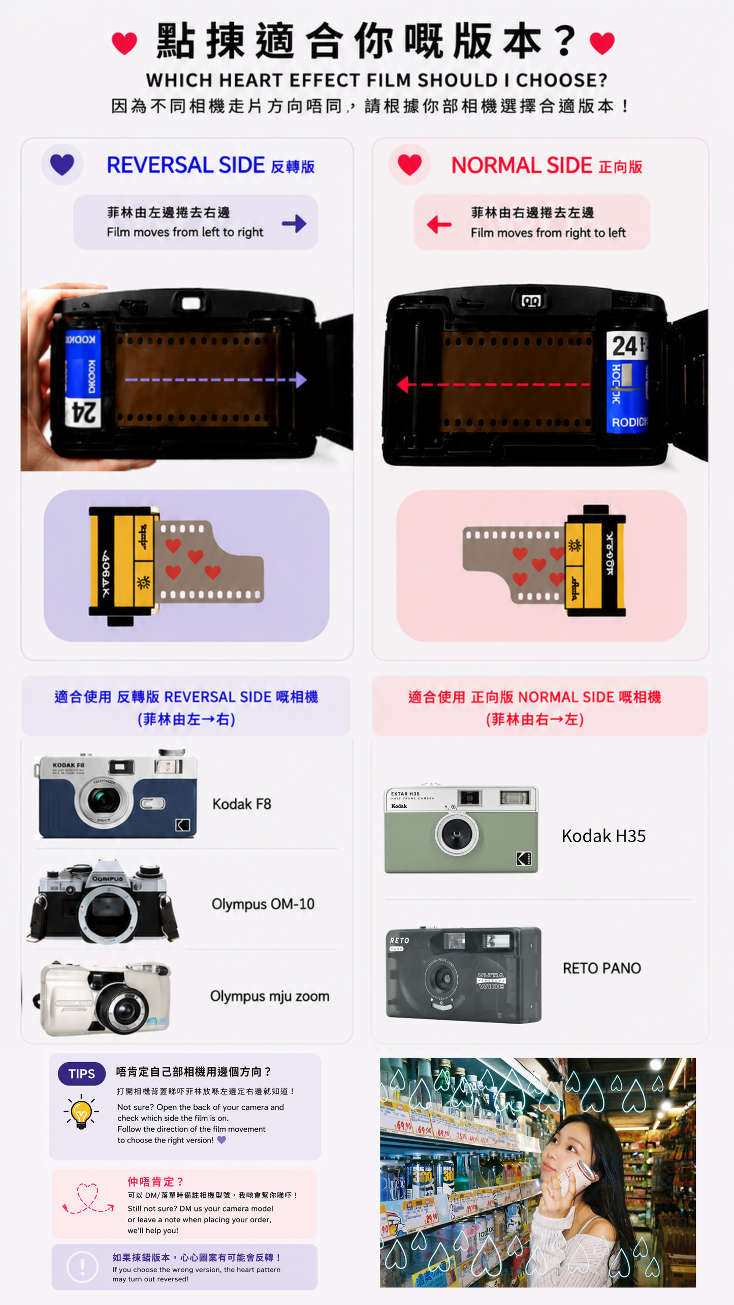 [最新特效菲林💕] Caution Love 400 36exp 35mm special effect film