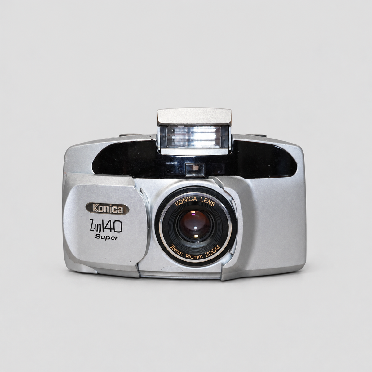 Konica Z-up 140 Super 銀色菲林相機 開蓋正面