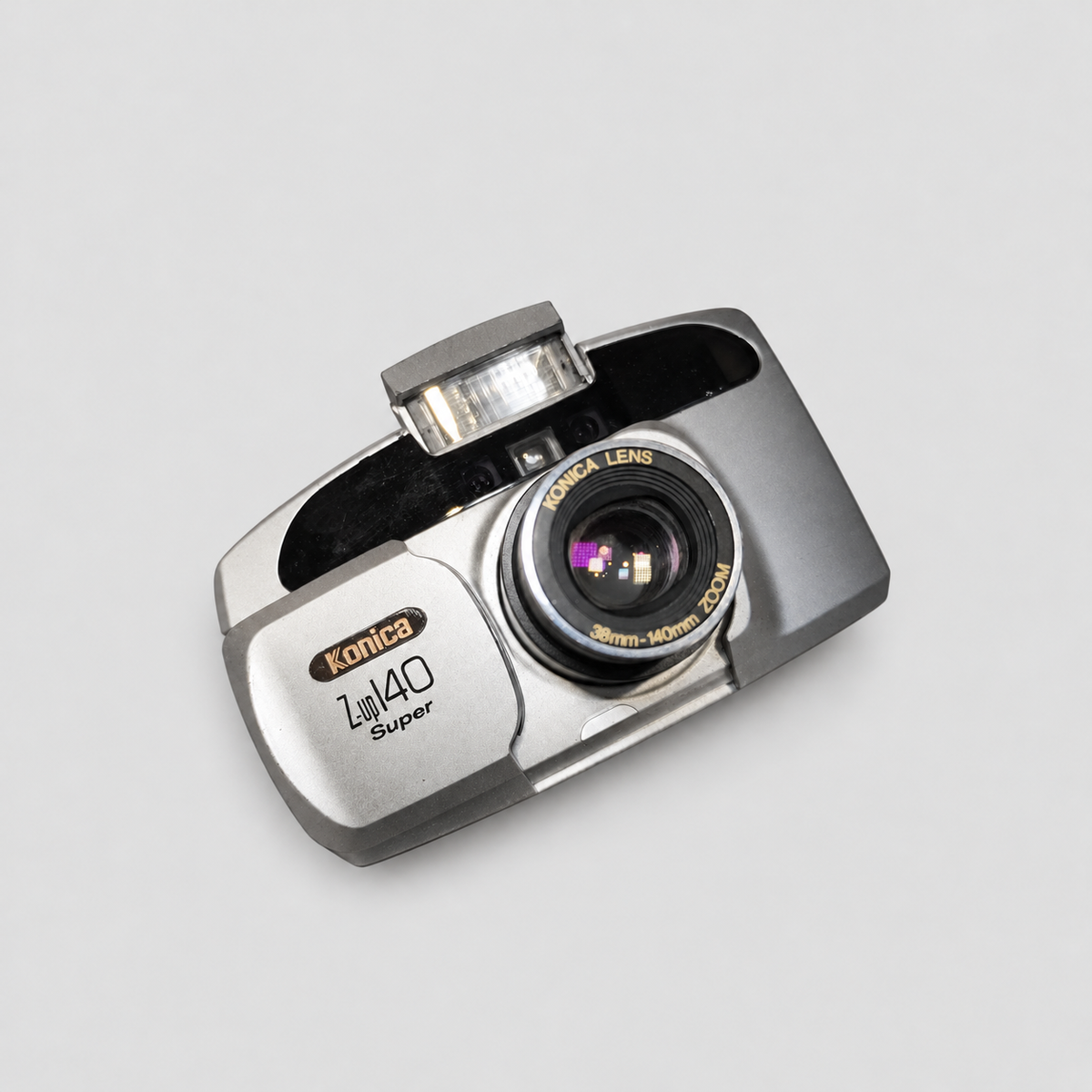 Konica Z-up 140 Super 銀色菲林相機 鏡頭細節