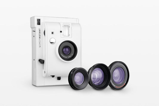 Lomo'Instant 即影即有相機連 3 款鏡頭套裝－白色版本