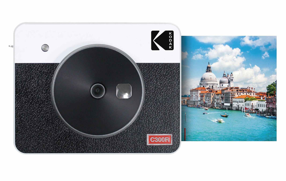 Kodak Mini Shot 3 Square Retro Instant Camera + Photo Printer (White)