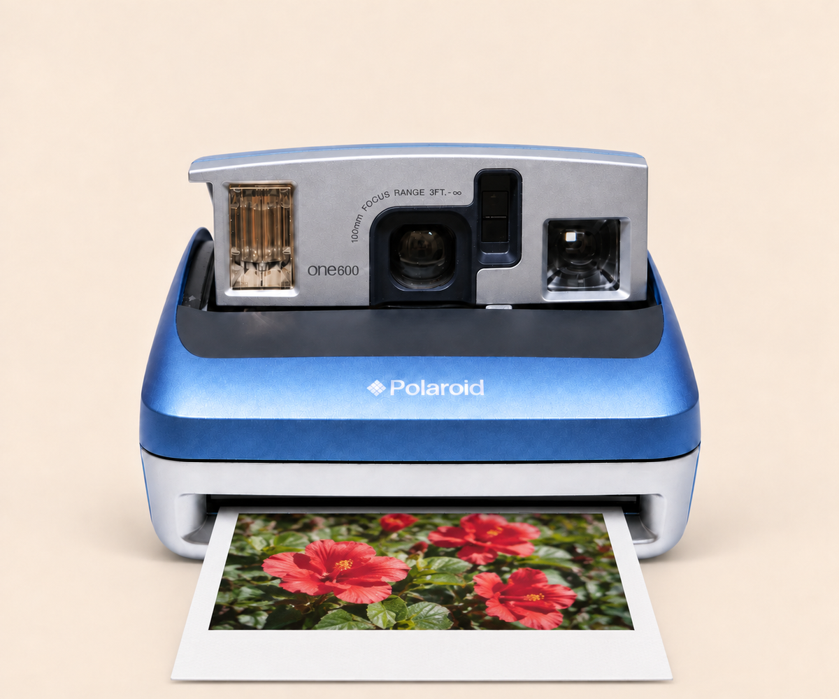 Polaroid One600 blue print