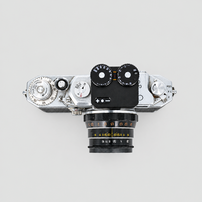 TTArtisan Light Meter B2 Black 二代測光錶 — 安裝於相機俯視示範（相機不包括）
